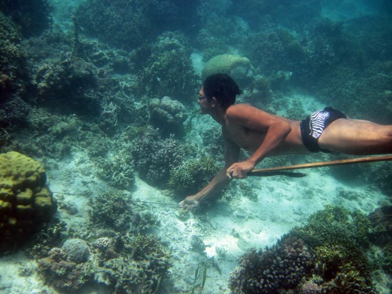 Bajau Speargun Fisherman, Philippines
