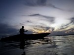 Bajau Laut Fisherman Selling Live Lobster in Mabul, Semporna,&nbsp;Malaysia