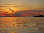 Bajau Laut Houseboat in Sunset, Malaysia,&nbsp;Semporna