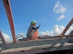 Bajau Laut Woman on Fishing Trip, Mabul, Semporna,&nbsp;Malaysia