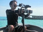 Camera man Recording Bajau Laut Documentary, near Bodgaya, Semporna,&nbsp;Malaysia